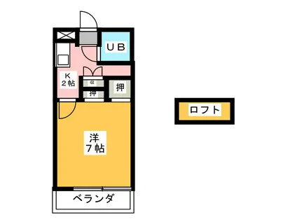 ソフィアビル(1K/3階)の間取り写真