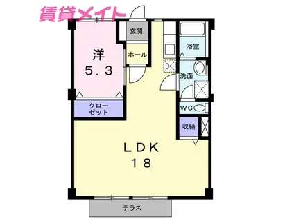 エルドラド(1LDK/1階)の間取り写真