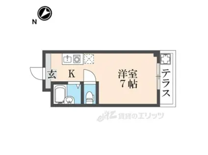 アシスト・スクウェア1(1K/1階)の間取り写真