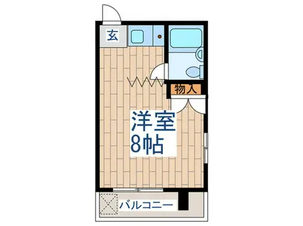 宮内商事ビル(ワンルーム/3階)の間取り写真