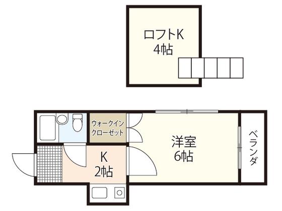 セイコウ光(1K/1階)の間取り写真