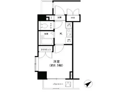 T&G東池袋マンション(1K/7階)の間取り写真