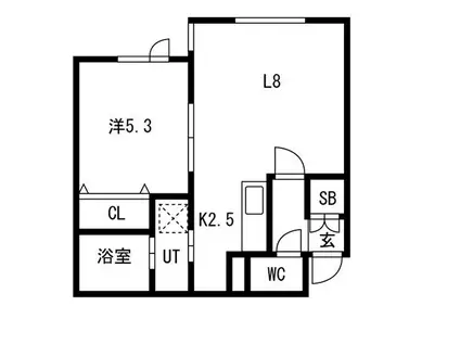 富士3丁目AP(1LDK/2階)の間取り写真