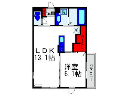 ロイヤルメゾン豊中(1LDK/3階)の間取り写真