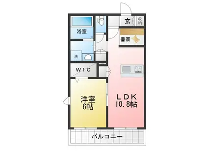 松見町1丁目PJ(1LDK/1階)の間取り写真