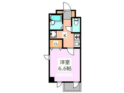 セレーノ日辰(1K/2階)の間取り写真