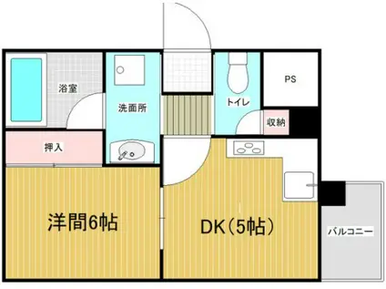 R-COURT泉(ワンルーム/2階)の間取り写真