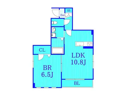 ルーヴェ(1LDK/2階)の間取り写真