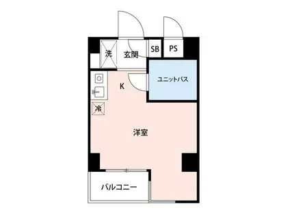 マイナビSTAYパレス本八幡(ワンルーム/5階)の間取り写真