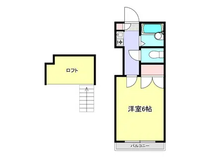 PROSPER八王寺(1K/1階)の間取り写真