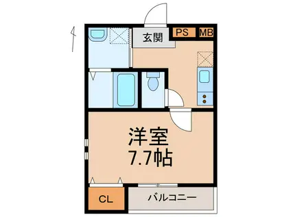 フジパレス和歌山太田III番館(1K/1階)の間取り写真