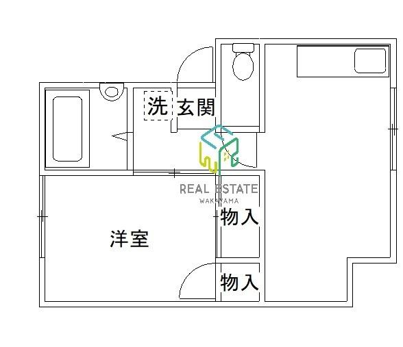 東高松AP(1LDK/1階)の間取り写真