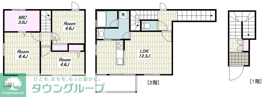リヴィエール小町(3LDK/1階)の間取り写真