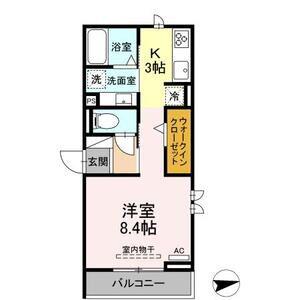 コンフォートプレイスII(1K/3階)の間取り写真