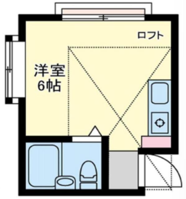 シャルム保谷B棟(ワンルーム/2階)の間取り写真