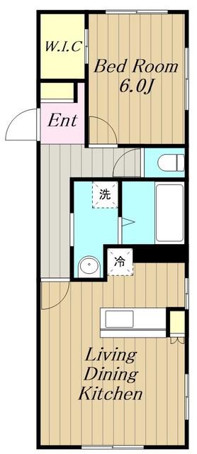 メイプルアネックス(1LDK/4階)の間取り写真