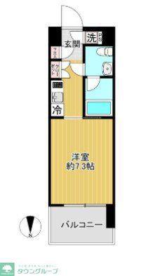 メインステージパーク大山(1K/3階)の間取り写真