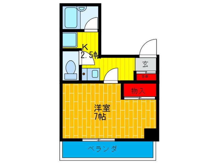 メディトピア守口(1K/3階)の間取り写真