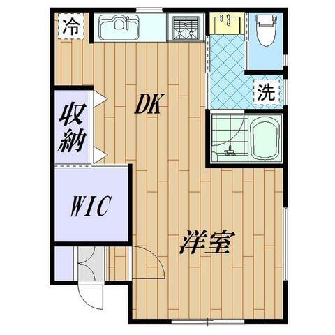 セラマーシ(ワンルーム/1階)の間取り写真
