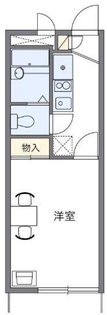 レオパレスドミール(1K/2階)の間取り写真