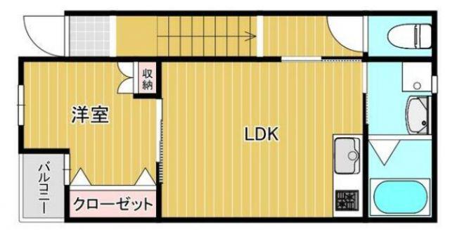 プレステージア豊饒(1LDK/1階)の間取り写真