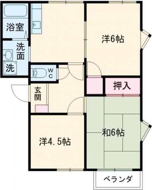 フレグランス秋留台(3DK/1階)の間取り写真