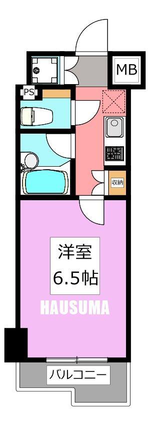 ルーブル大塚参番館(1K/3階)の間取り写真
