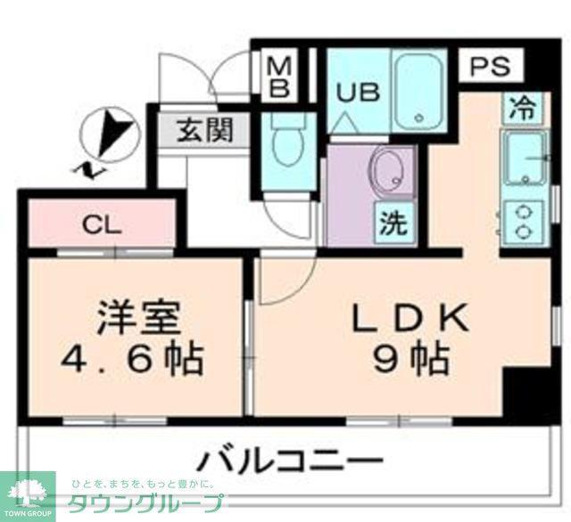 プレデパルク3(1LDK/5階)の間取り写真