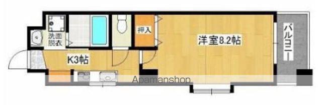 プレミール吉留(1K/2階)の間取り写真