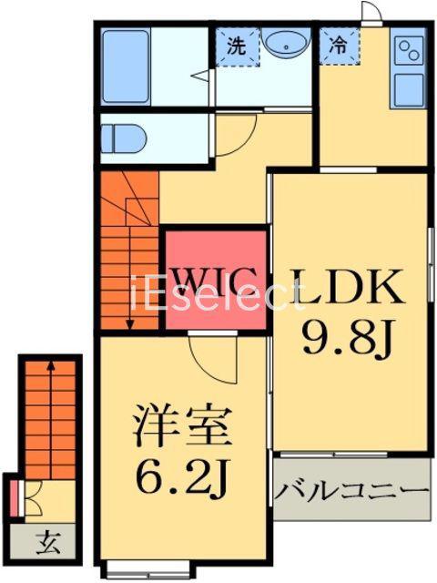 サールナートII(1LDK/2階)の間取り写真