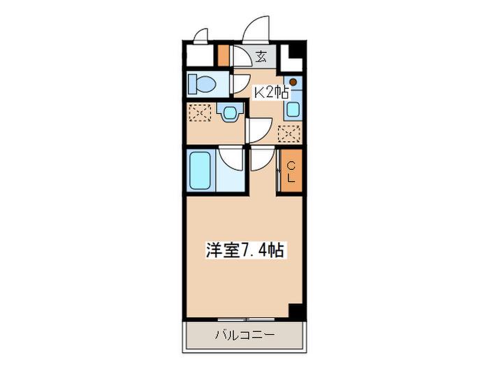 アルテミス(1K/2階)の間取り写真