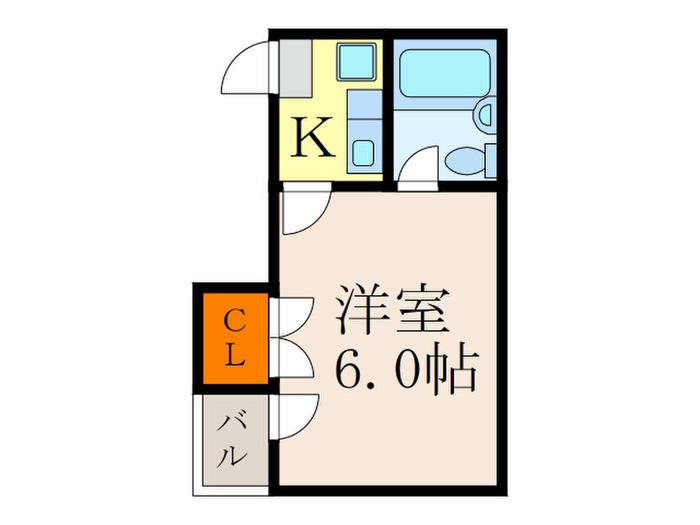 コートダルジャンII(1K/3階)の間取り写真