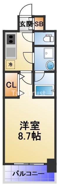 レオンコンフォート桜ノ宮(1K/6階)の間取り写真