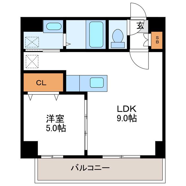KレジデンスN23(1LDK/3階)の間取り写真