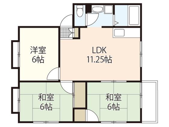 SEA HOPE(3LDK/2階)の間取り写真