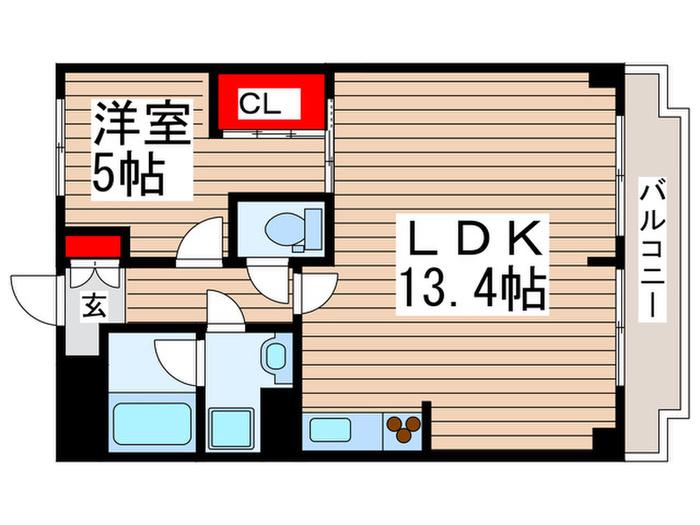 ラ・フォレ薬円台(1LDK/3階)の間取り写真
