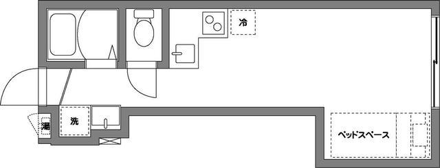 FILIA北千住(ワンルーム/3階)の間取り写真