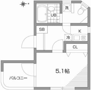 ブレアコート恵比寿 4階(1K/4階)の間取り写真