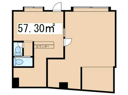 澤村ビル(ワンルーム/1階)の間取り写真