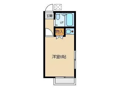 フィガロ館(ワンルーム/2階)の間取り写真