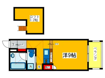 AQUILA URAYASU UNO(ワンルーム/7階)の間取り写真