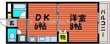 サンシャイン平田(1DK/3階)の間取り写真
