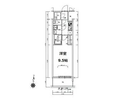 S-RESIDENCE岐阜駅(1K/10階)の間取り写真