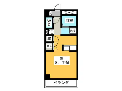 シュプレ・モンターニュ(ワンルーム/3階)の間取り写真