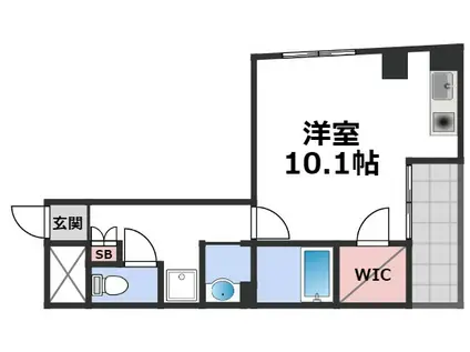 M´プラザ布施弐番館(1K/2階)の間取り写真