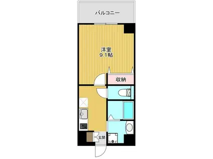 サンコウハイム(1K/6階)の間取り写真