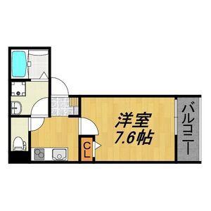 LECOCON一宮Ⅷ(1K/3階)の間取り写真