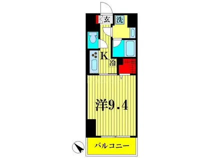 ジ アークトゥルス スピカ(1K/4階)の間取り写真