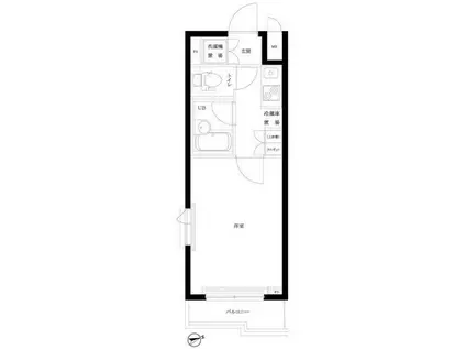 ルーブル大崎参番館(1K/3階)の間取り写真