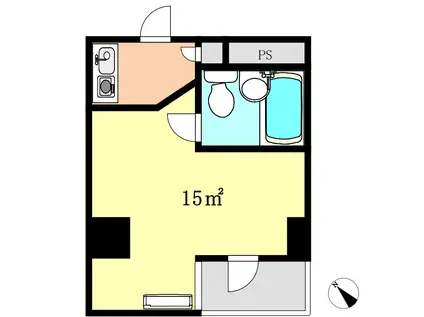 クラッシー久米川(ワンルーム/4階)の間取り写真
